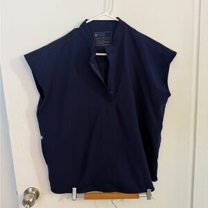 FIGS Rafaela Oversized Scrub Top Navy M (2023)